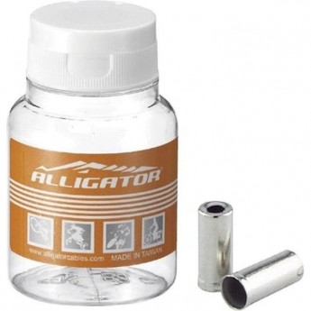 Наконечник LY-IPA03 Alligator троса тормоза, алюминиевый, банка 500 шт. Наконечник LY-IPA03 Alligator троса тормоза, алюминиевый, банка 500 шт.