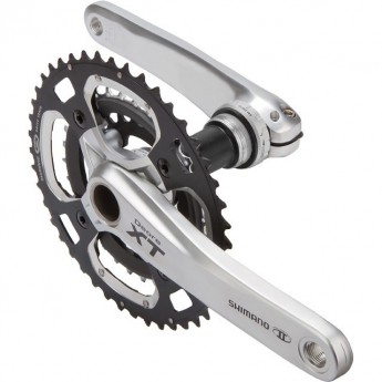 Шатуны Deore XT FC-M770 44x32x22T 175мм, чёрно-серебристые Шатуны Deore XT FC-M770 44x32x22T 175мм, чёрно-серебристые