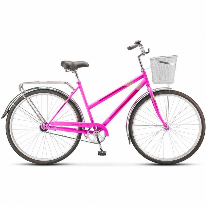 Велосипед STELS Navigator 28" 300 Lady Z010 (с корзиной) (LU085342) малиновый JU000415052022JU0007628